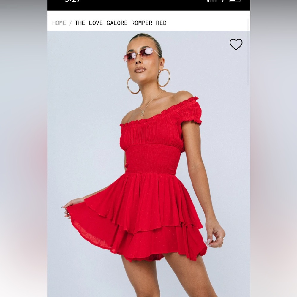 Princess Polly Love Galore Romper